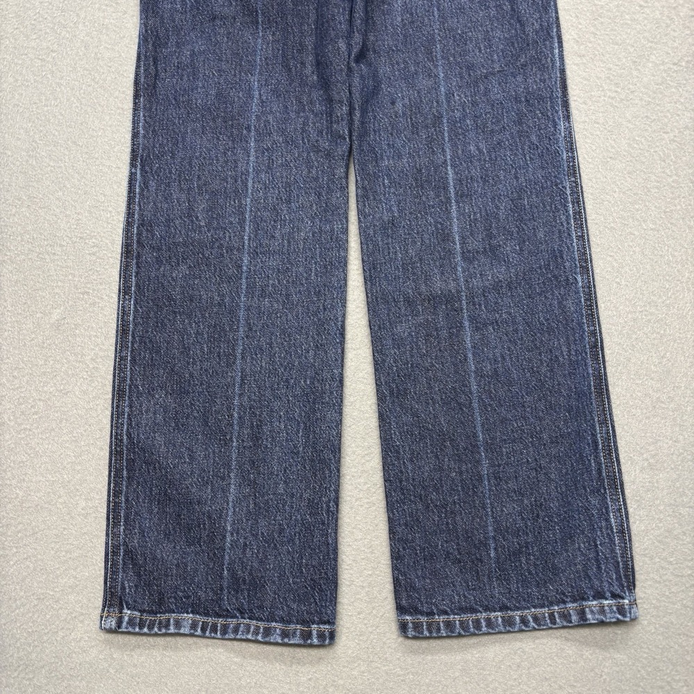 AYR The Legend Jeans Womens 27S Dark Wash Blue High Rise Straight Leg USA Made - Picture 14 of 14